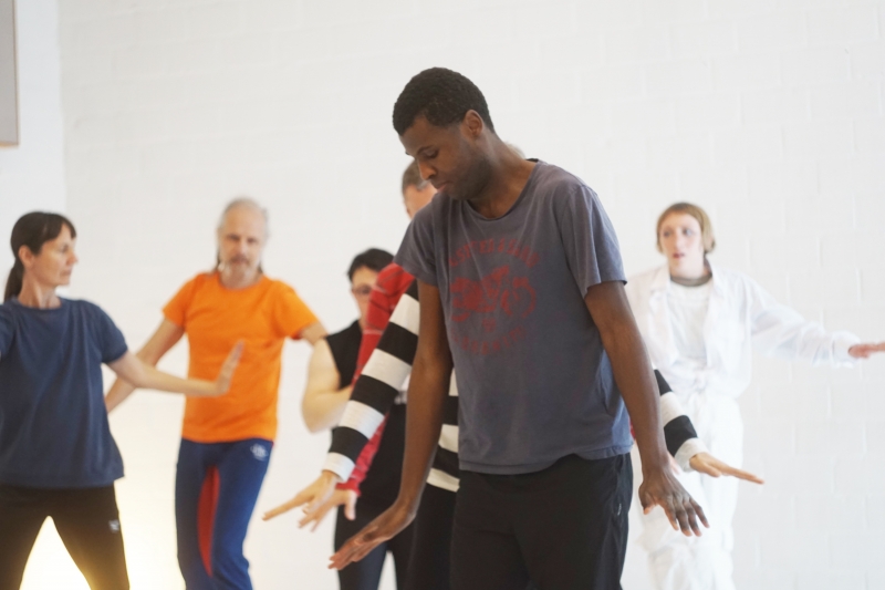 dansers repeteren