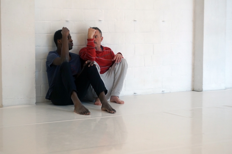 dansers repeteren